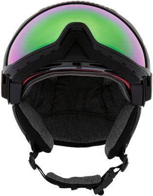 Превью  Шлем горнолыжный ALPINA Alto Qv Black Matt/Cobalt Geen (A9237-32)